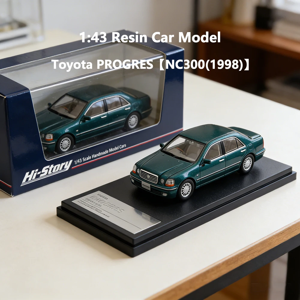 

Масштаб 1:43, модель автомобиля из смолы TOYOTA PROGRES NC300 1998 г. | Литой автомобиль с высокой имитацией | Коллекционная игрушка-дисплей Hi-Story в подарок