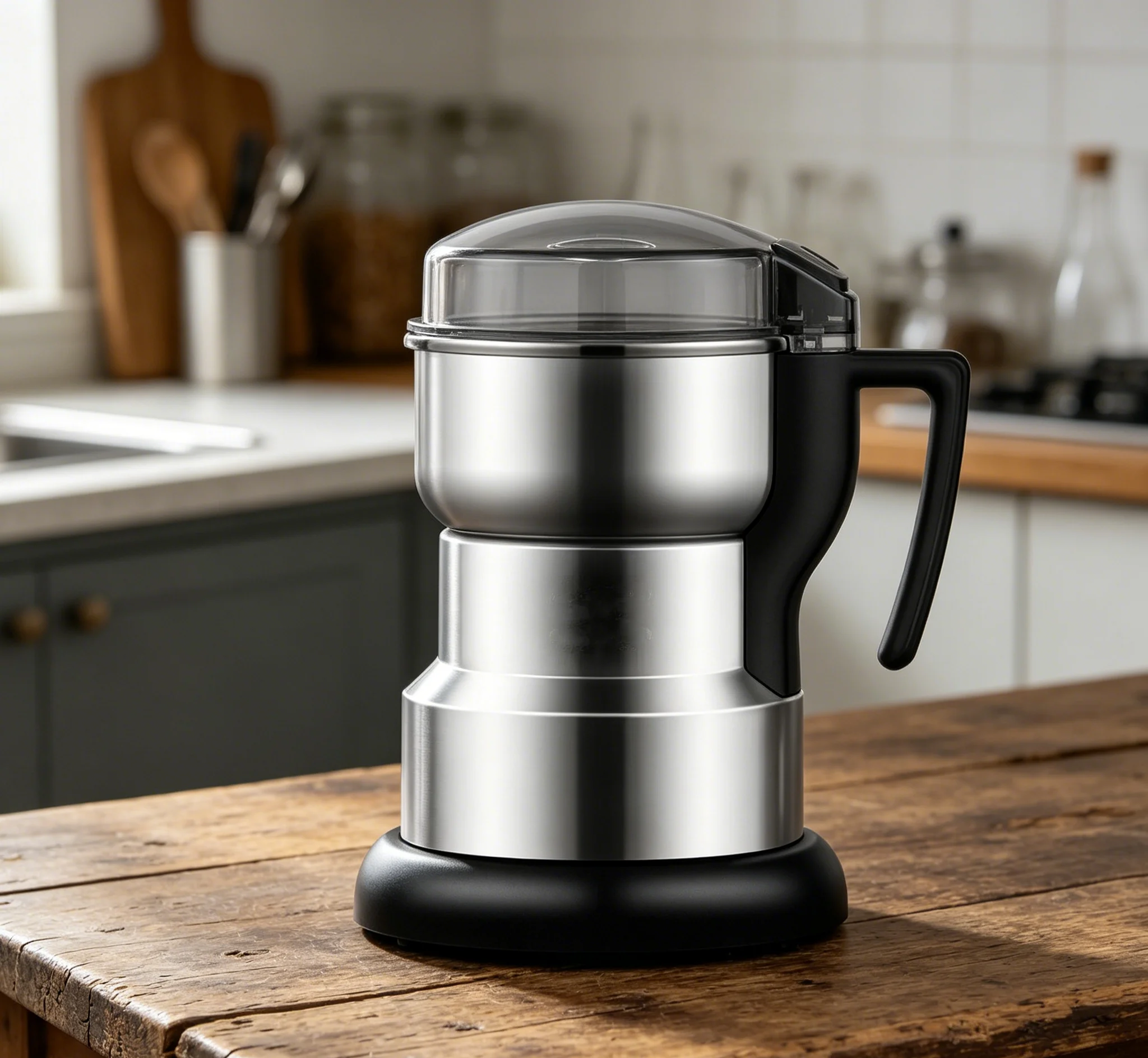 High Power Electric Coffee Grinder, Multifunctional Grain Grinder for Beans, Nuts, Spices & Cereals