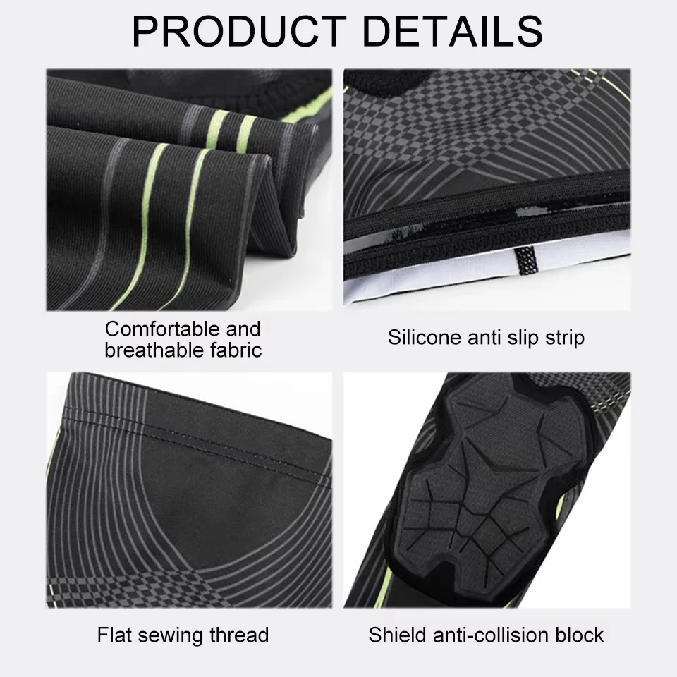 Loogdeel Sports Anti-collision Elbow Pads Compression Arm Sleeves Protector Outdoor Basketball Football Bike Elbow Support Guard