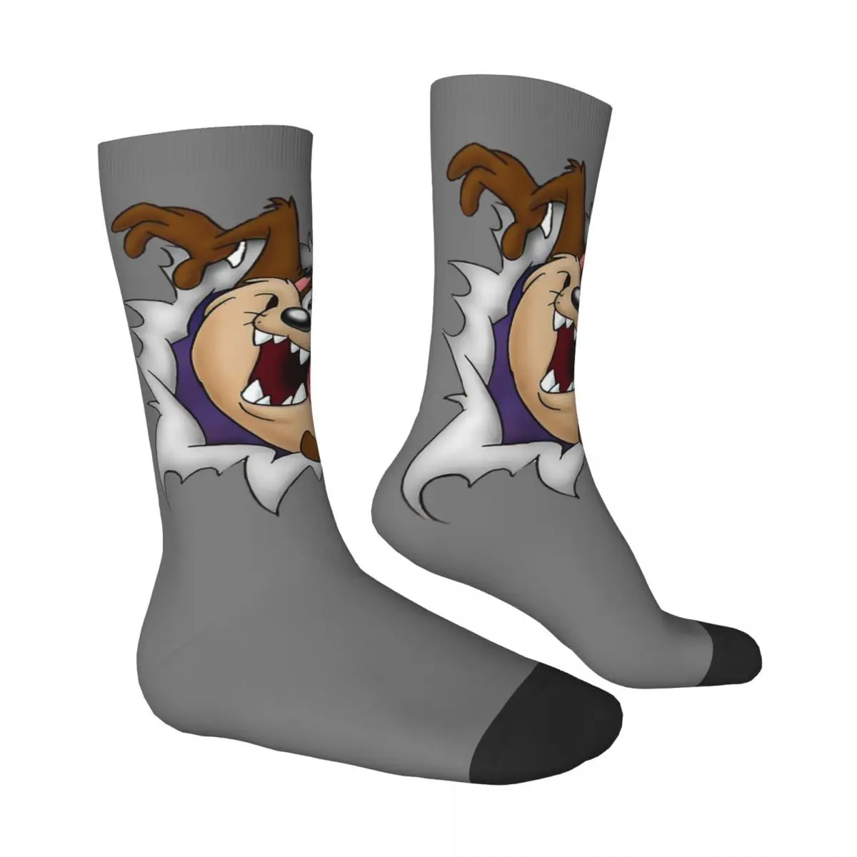 Tasmanian Devil Taz Cartoon Anime Unisex Spring Summer Autumn Winter Socks basketball Happy Socks street style Crazy Sock