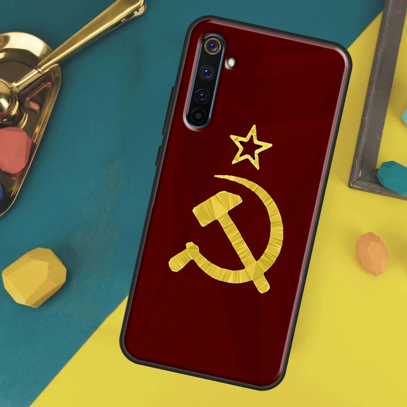 Coque de drapeau CCCP de l'union soviétique pour Realme 8i 8 Pro GT Neo 2 Master C31 C35, couverture arrière pour Realme Q3s C11 2021 C15 9