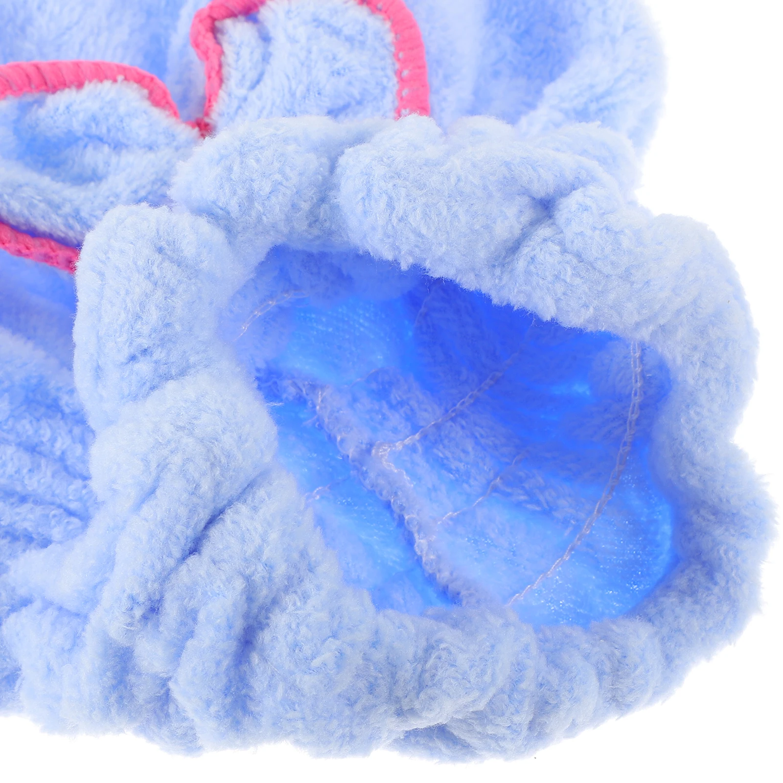 

Hair Plopping Towel Curly Dry Cap Elastic Shower Drying Microfiber Blue Women's
