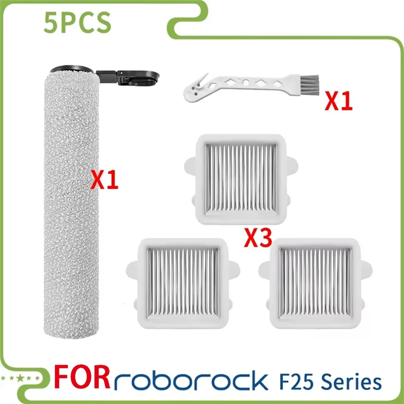 Substituição de escovas de rolo AB43-Action e filtros HEPA para Roborock F25 RT, LT, ALT, ACE, série A30
