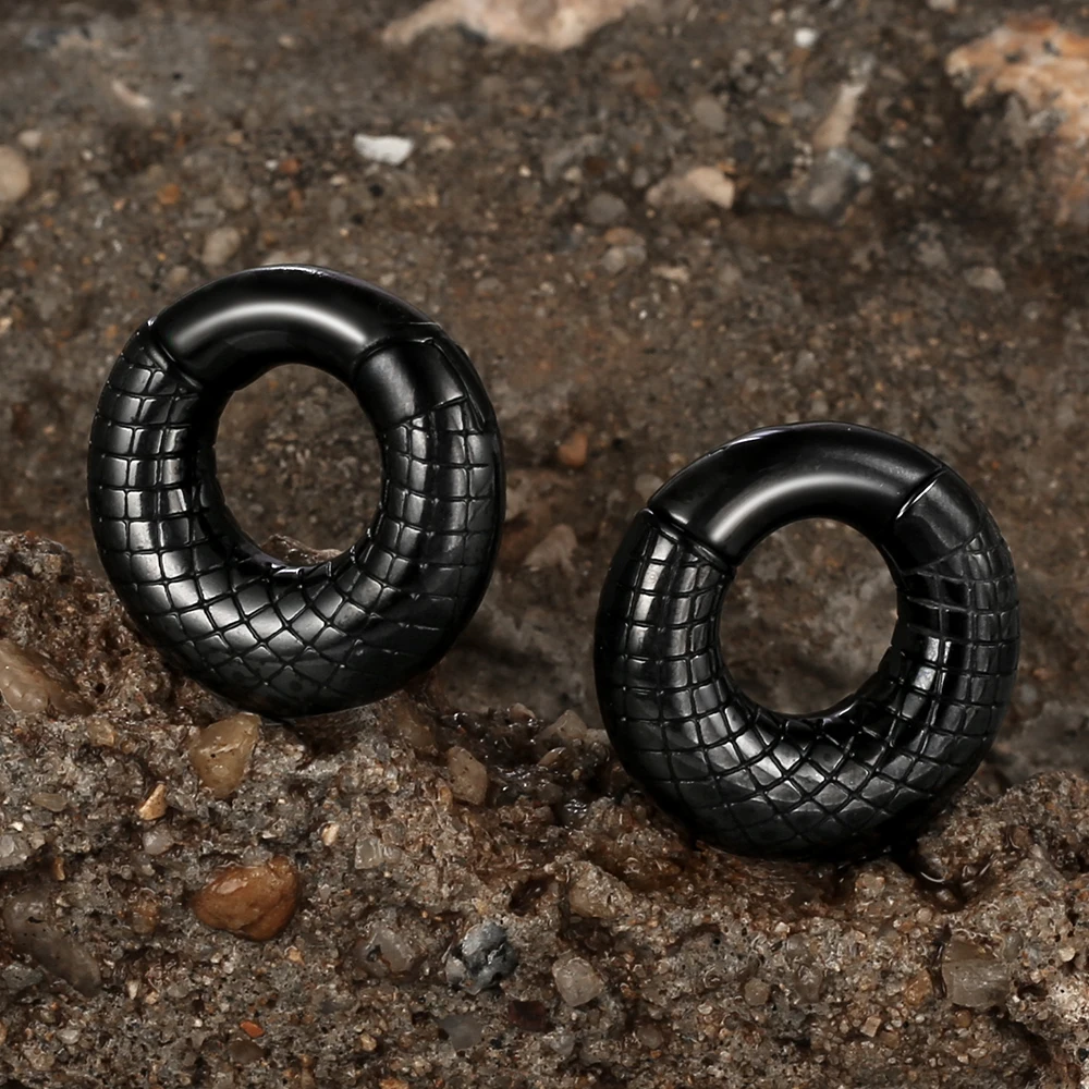 Giga 6mm Ear Hoop Stretcher Weights for Stretched Ears, 2g Stainless Steel 316L Ear Plugs Hanger Expander Body Piercing Jewelry