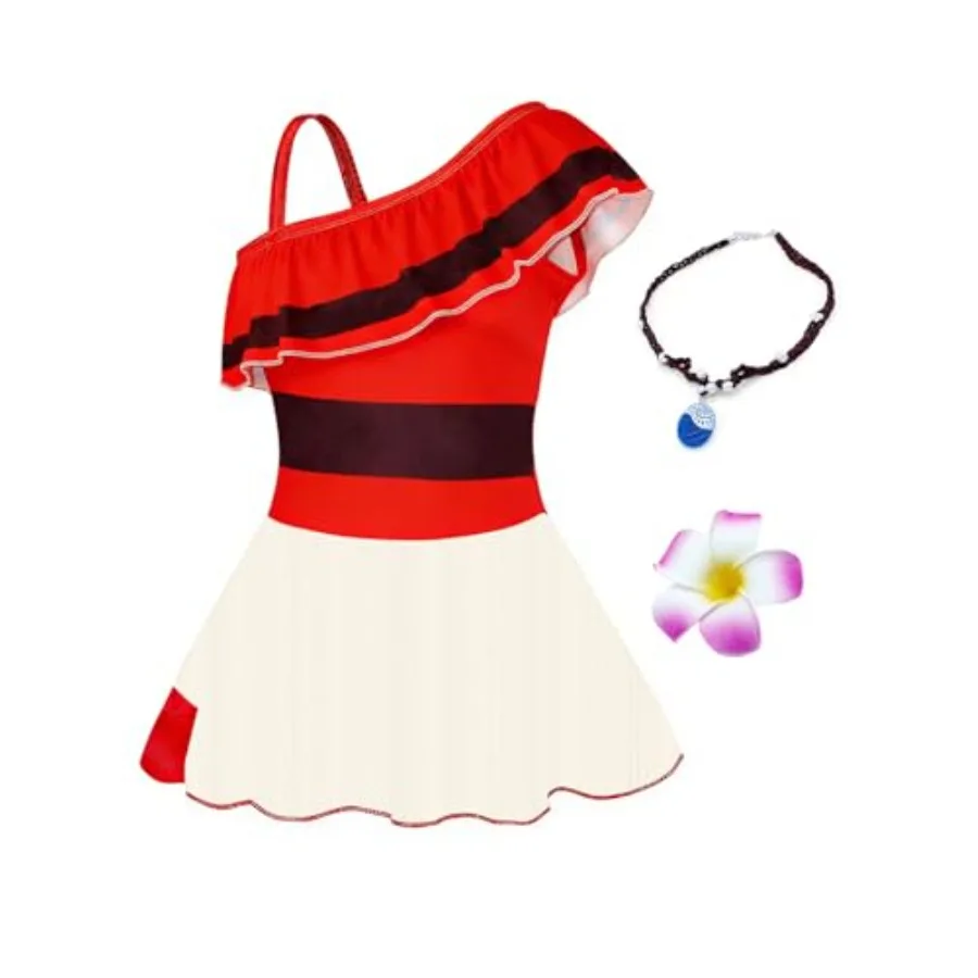 

AmzBarley Girls One-Piece Swimwear Bathing Suit Adventure Outfit Swimsuits Swimdress