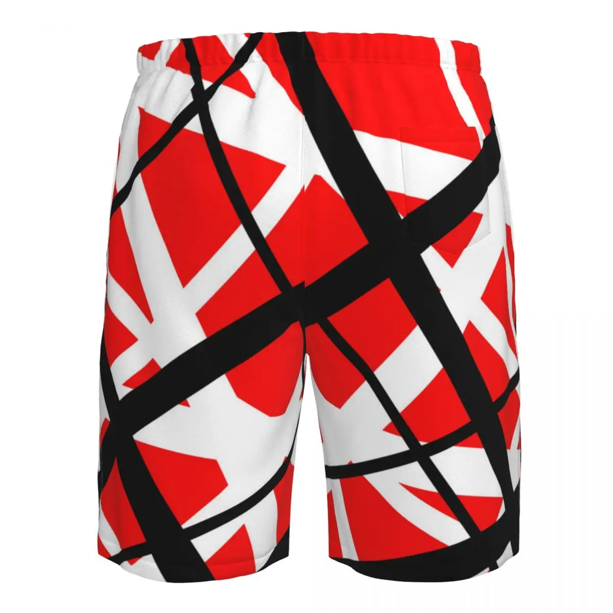 Homens Quick Dry Verão Praia Board Shorts, Homem Swim Trunks, Shorts de Natação, Beachwear, Linhas, Caótico Van Halen Board