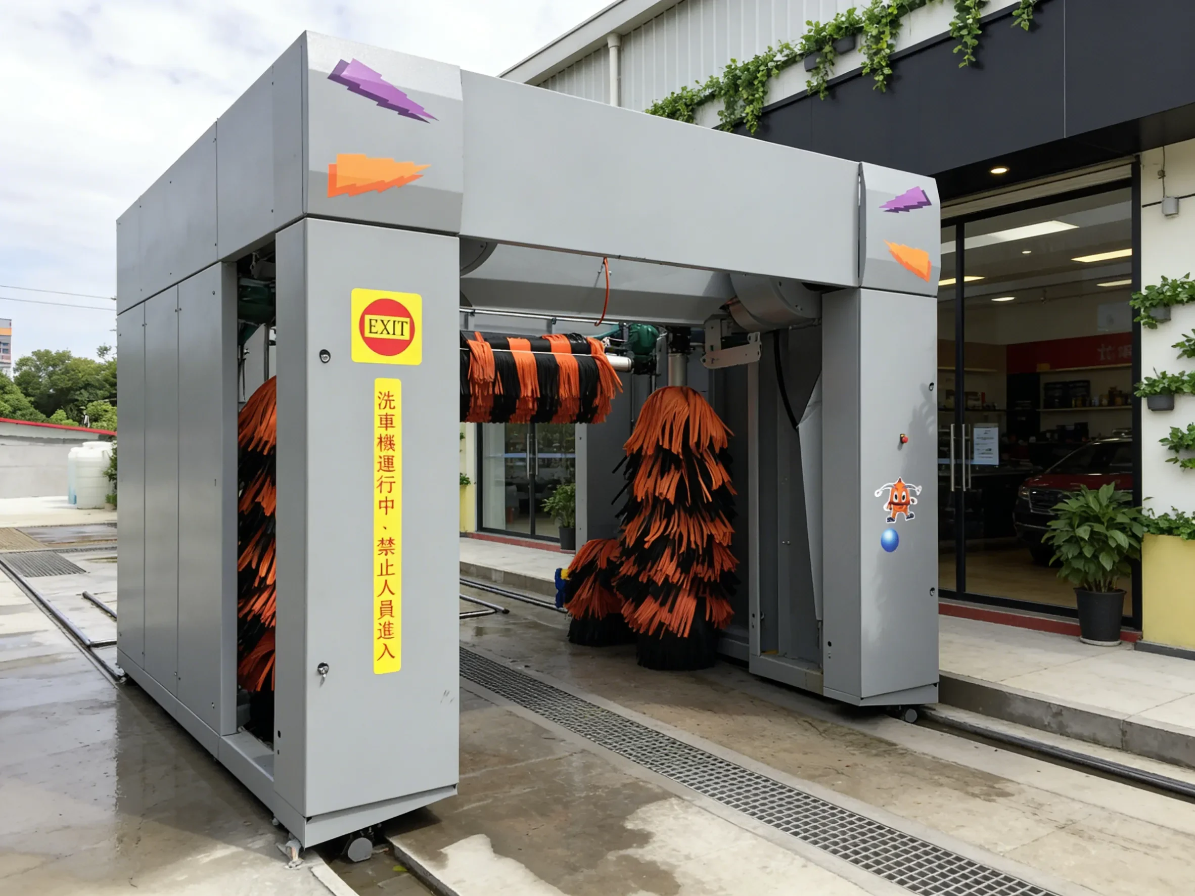 Touchless Car Wash Machine with 3D Sensor Technology and Customizable Wash Programs for Various Vehicles