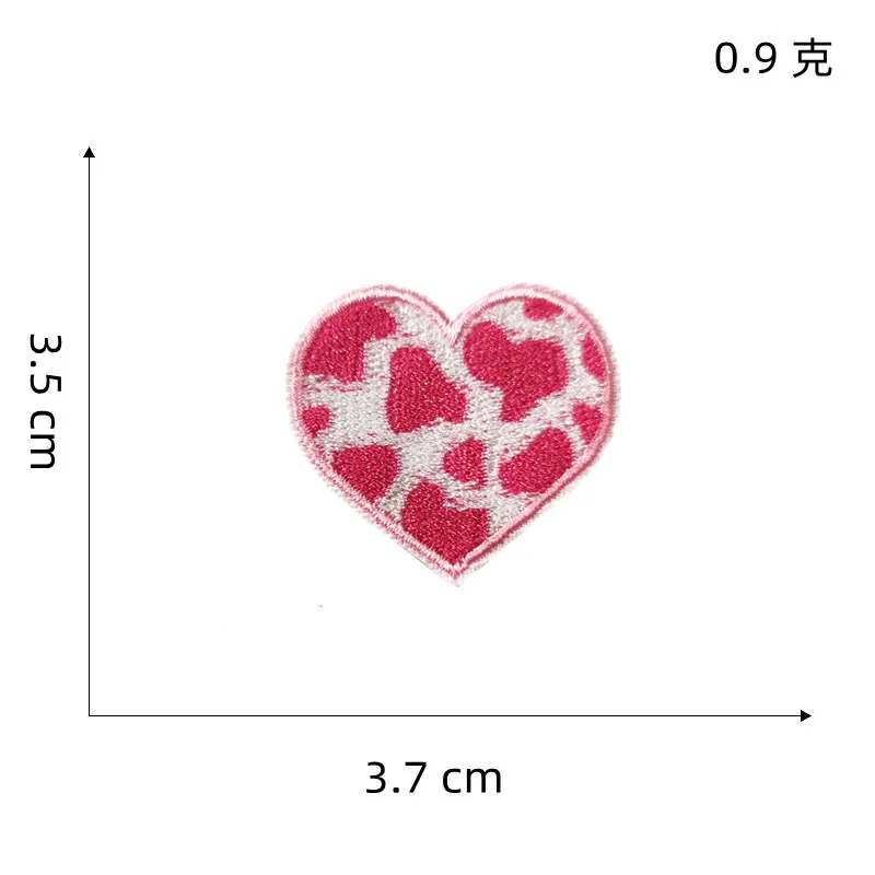 Love Flower Self-adhesive Embroidery Patch DIY Applique Decorative Phone Case Scrapbooking Handmade Accessories
