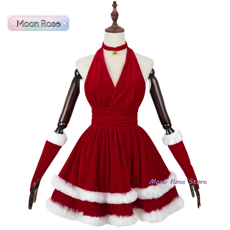 New Style Party Dress 2025 New Ladies Cosplay Costume Christmas Santa Claus Stage Show Clothing Sexy Red COS Dancing Robe Gowns