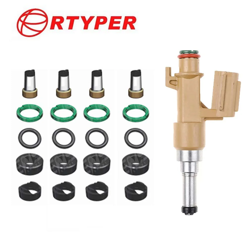 4SET Fuel Injector OEM  23250-0S020 232500S020 23209-0S020 Repair Kits For Toyota Tundra Sequoia Land Cruise Lexus 5.7L V8