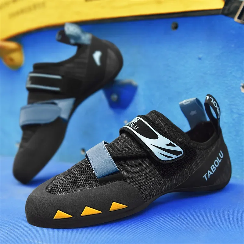 New Style Professional Rock-climbing Shoes for Men Yellow Blue Boys Athletic Training Shoes Rock-climb Bouldering Sport Sneakers