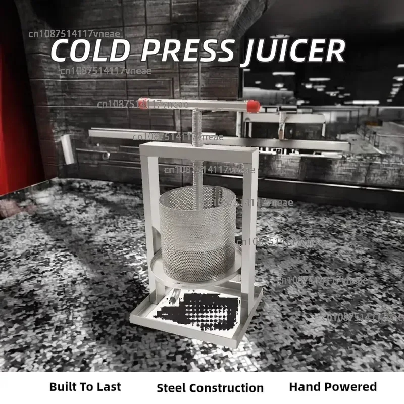Industrial Electric Cold Press Juicer Extractor Machine Motor 304 Stainless Steel 100kg/h Capacity for Pineapple Ginger