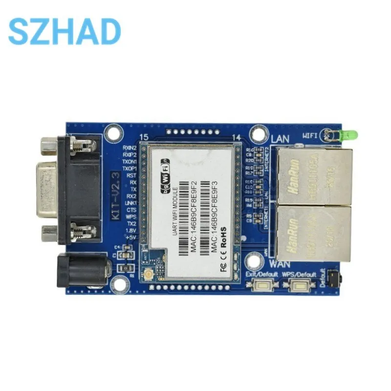 HLK-RM04 RM04 Uart Serial Port to Ethernet WiFi Wireless Module with Adapter Board Development Kit Industrial Kit