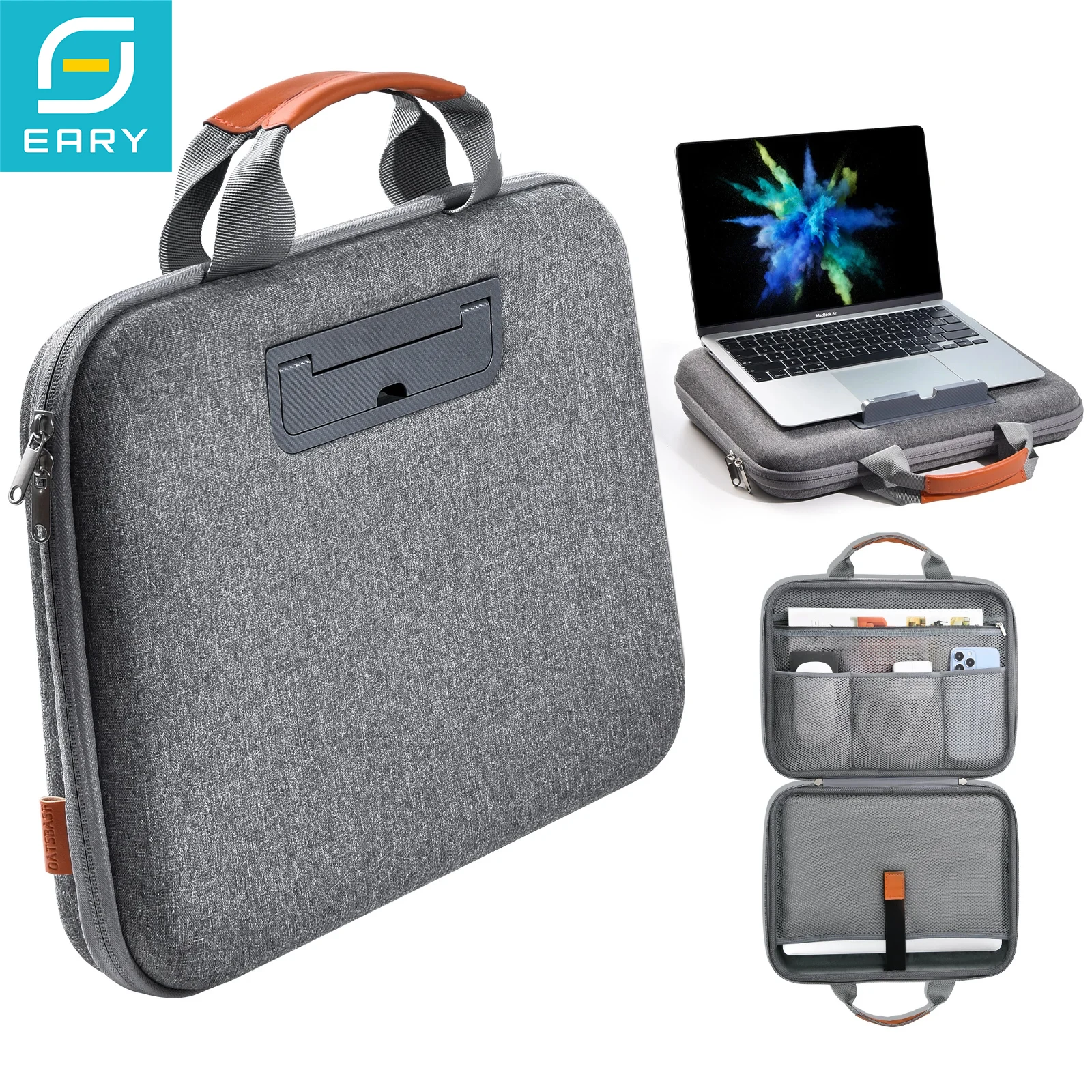 

Eary Laptop Bags Case for 13.3-16.2"inch Computer Notebook Tablet Stand PC iPad Durable Briefcase for Men Women Business Travel