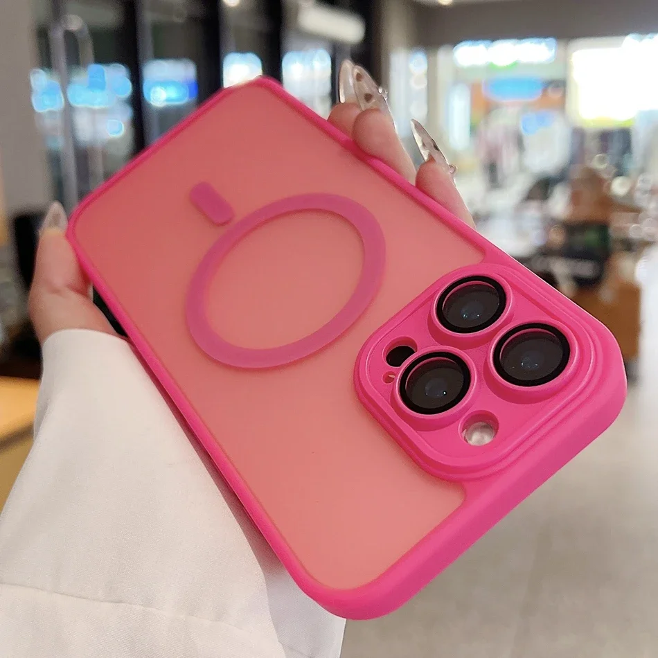 Desert Gold 16 Case for iPhone 16 13 15 14 Plus 11 12 Pro Max 15Pro 16Pro Max Magnetic Translucent Matte Camera Protector Cover