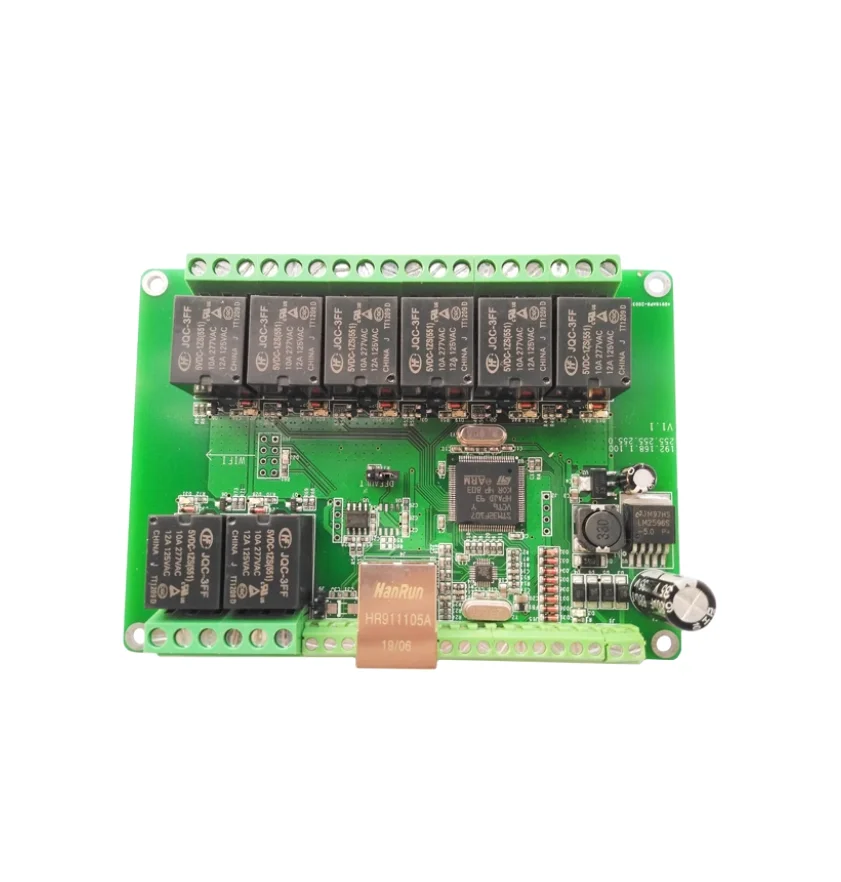 

8-канальная плата релейного модуля Ethernet WiFi RS485 CAN Умный домашний помощник с коробкой опционально