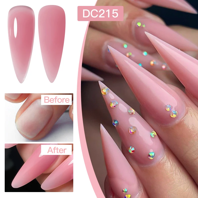 Mtssii 7ML Quick Extension Nail Gel Vernis Semi Permanent Acrylic Crystal Clear Nude Pink Gel Nail Polish UV Construction Gel