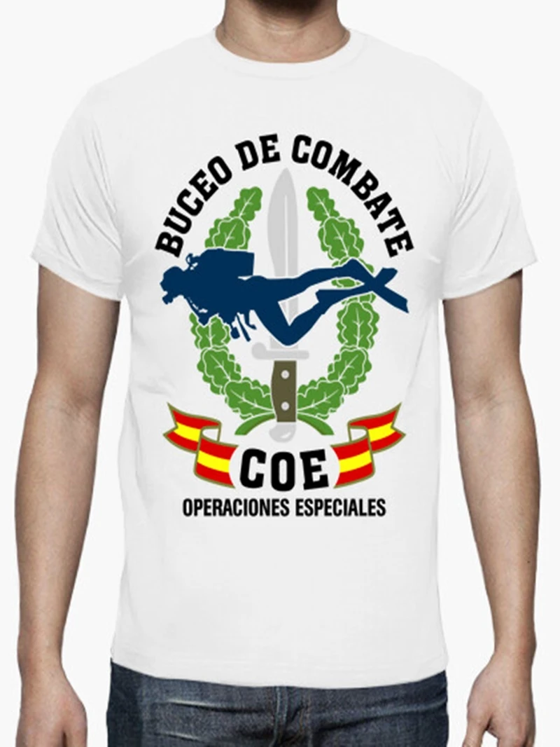 Buceo De Combate Operaciones Especiales Men T-Shirt Short Sleeve Casual 100% Cotton O-Neck Summer  Tees