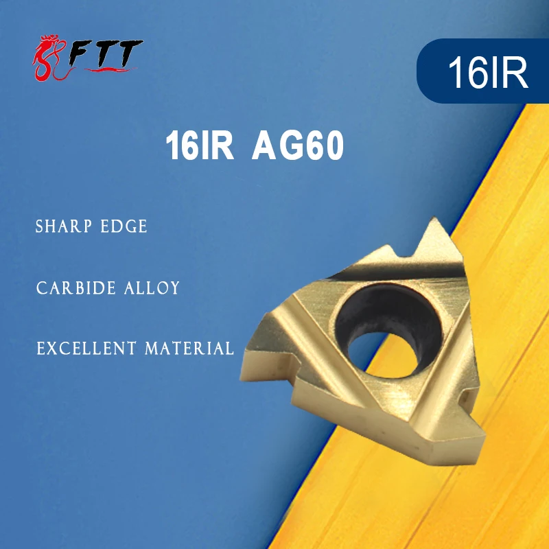 10PCS 16IR AG60ภายในเครื่องมือคาร์ไบด์แทรกเครื่องกลึงเครื่องตัดเครื่องมือกลึงแทรกใบมีดโลหะ