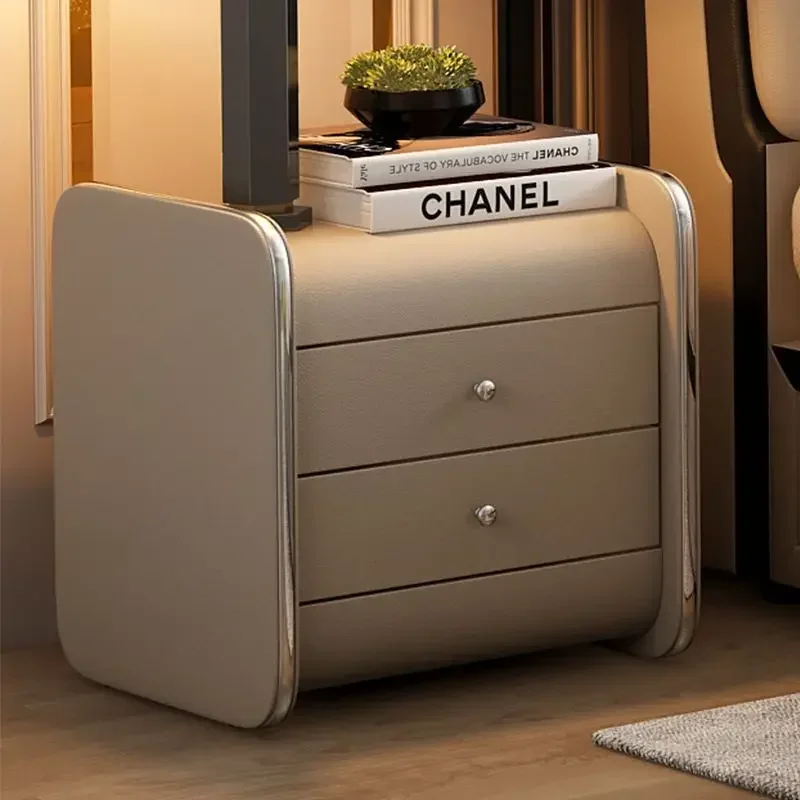 Small Nordic Bedside Table Living Room Modern Luxury Vanity Storage Nightstands Cabinets Locker Balcony Muebles Salon Furniture