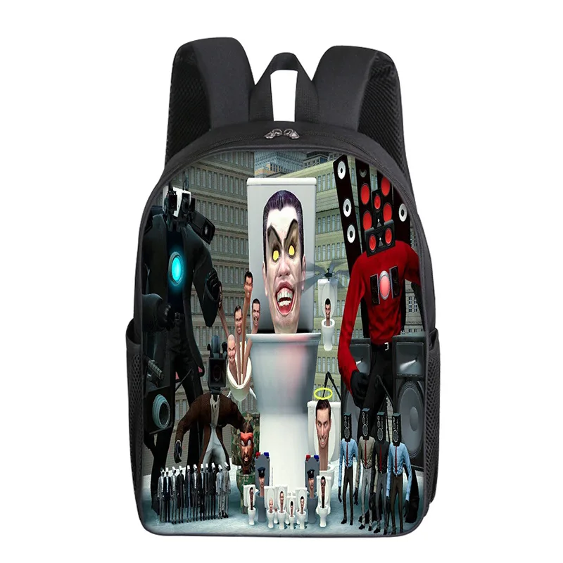 2024 New Skibidi Toilet Toilet Elementary Primary and Middle School Students Boys and Girls School Bags Mochila Sports Backpack