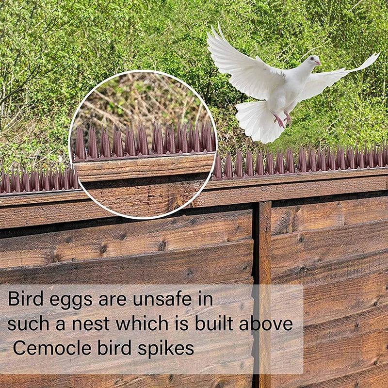 1 Pc Plastic Bird Spike Wall Fence Spikes Yard Bird Spikes For Anti Climbing Security On Wall Window Railing Garden Appliances