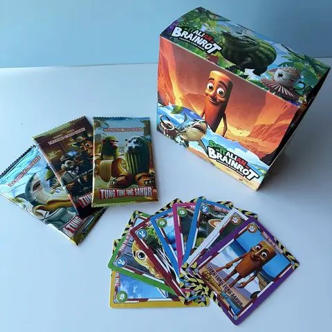 이탈리아 Brainrot 트레이딩 카드 Tung Tung Tung Sahur Tralalero Tralala 컬렉션 카드 게임 크리스마스 선물용 Battle Carte Toys 이탈리아 Brainrot 트레이딩 카드 Tung Tung Tung Sahur Tralalero Tralala 컬렉션 카드 게임 크리스마스 선물용 Battle Carte Toys