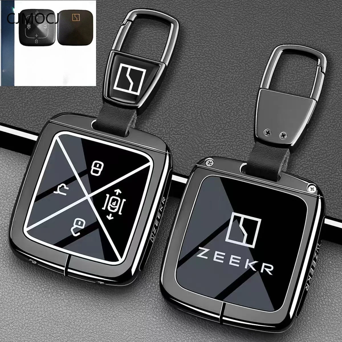 For Zeekr 007 007GT 001 001FR X 7X MIX Key Case Cover, Car Key Fob Shell, Shockproof Luxury Smart Keychain, Zeekr Accessories