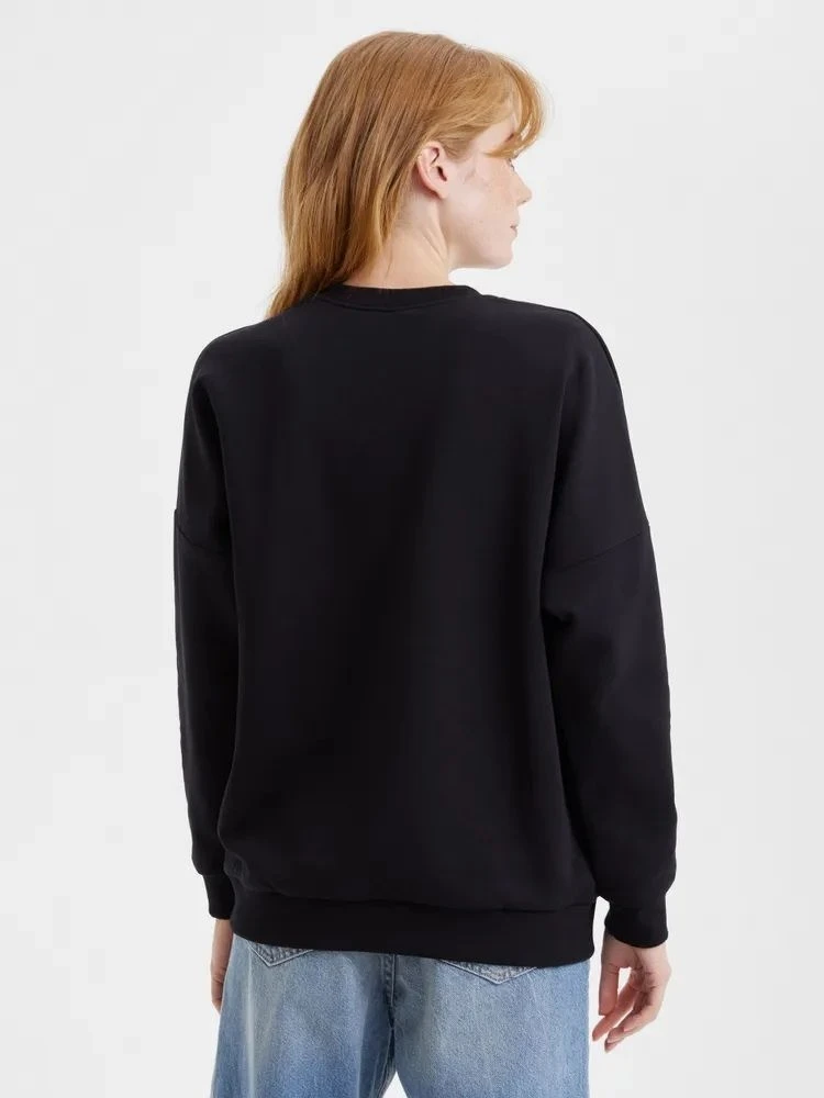 Faionable Casual losse ronde Ne Long Sve Sweatshirt bedrukte top comfortabele streetwear Sle dameskleding