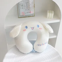 Sanrio Kawaii Cinnamoroll U Shaped Pillow My Melody Kuromi Anime Cartoon Students Adult Office Car Travel Portable Neck Pillow