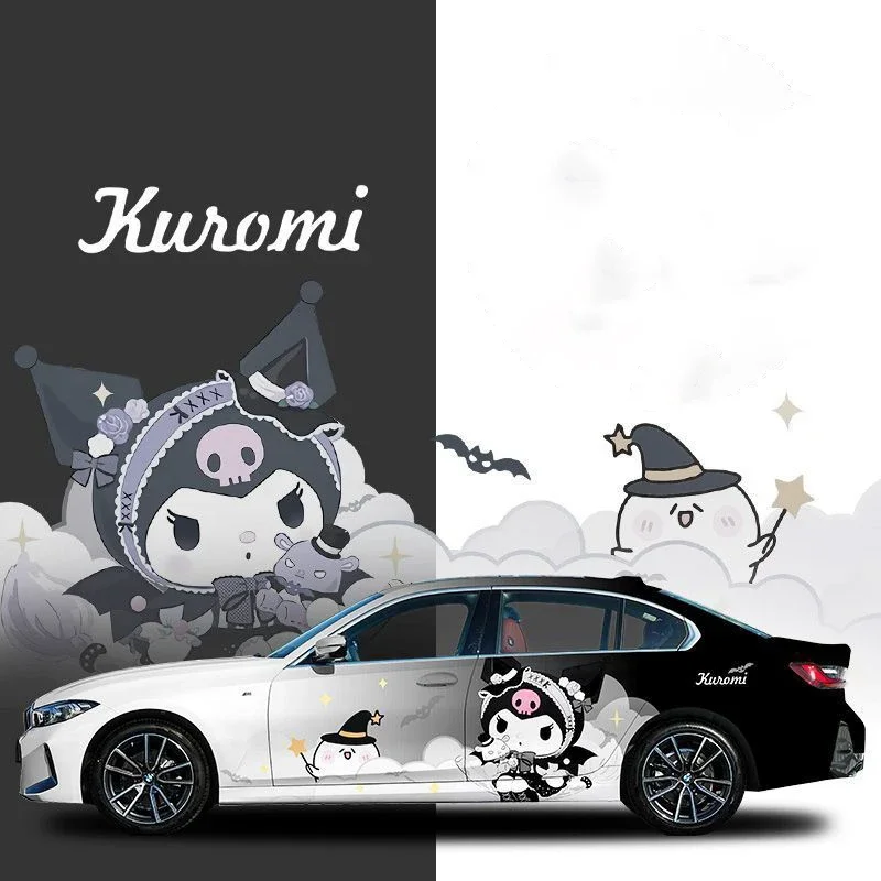 

Sanrio Car Sticker Car Clothing Car Stickers Water Proof Sun Protection Croppable Cartoon Kuromi Car Sticker Accessories Gift