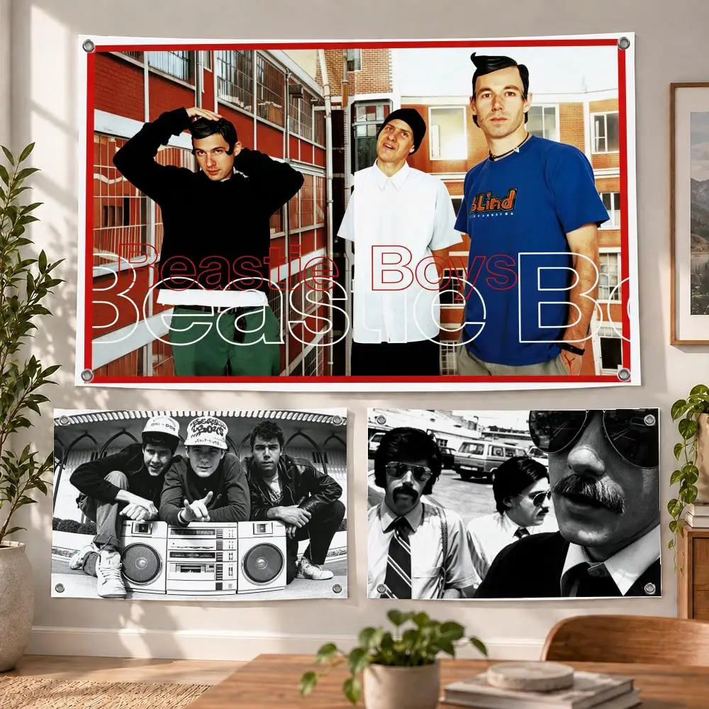 Music Hip Hop Beastie Boys Flags Decorative Flag Banner Indoor Bedroom Dorm Gaming Room Wall Party Club Decor Fan Gift