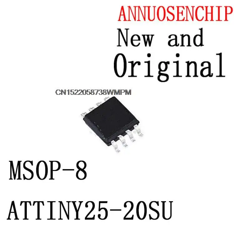 10PCS ATTINY25 MSOP-8 IC In stock! ATTINY25-20SU