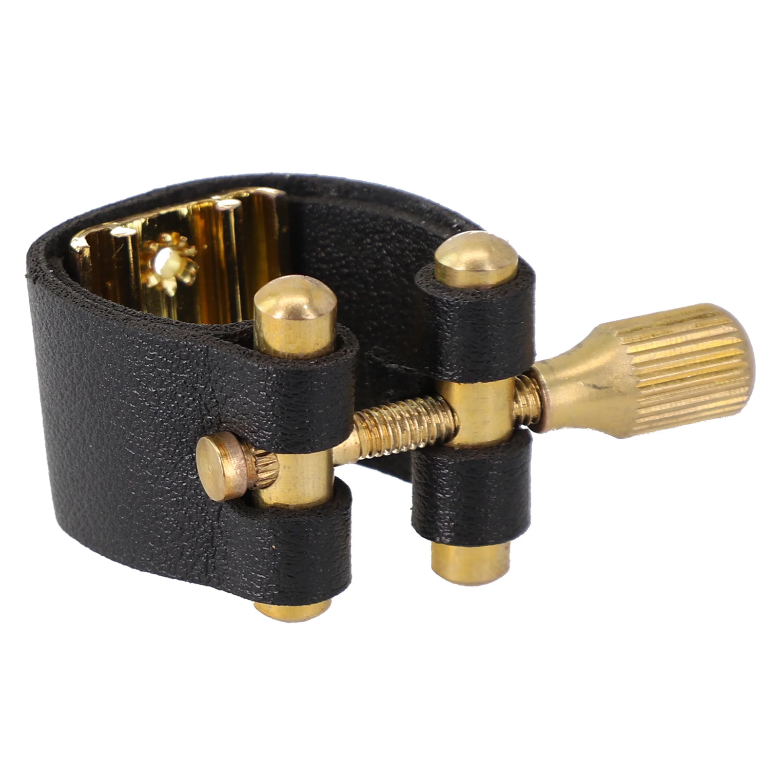 Mouthpiece Ligature Soprano Sax Mouthpiece PU Leather Fastener Clip For Soprano Sax High Quality Practical