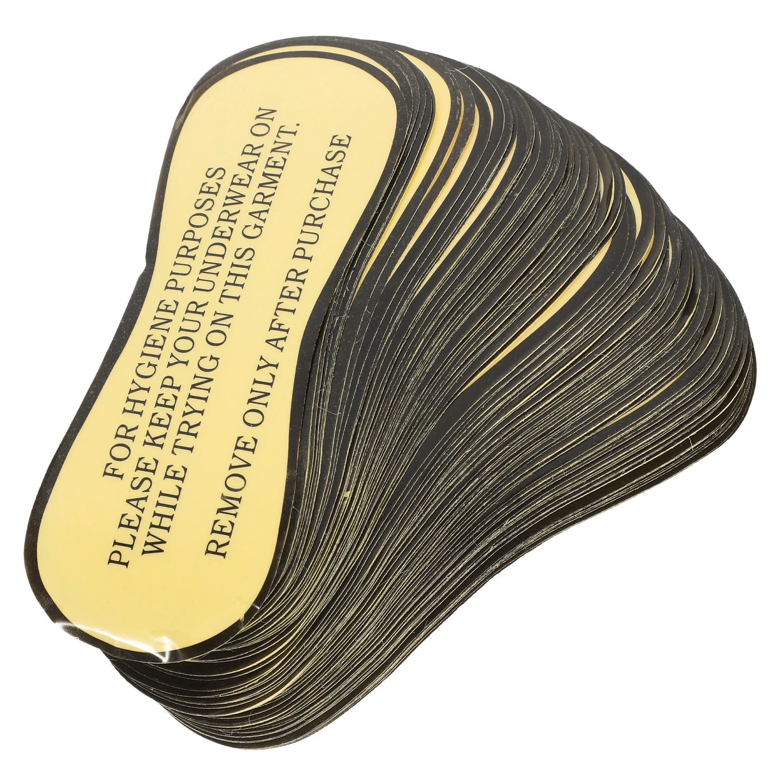 

100pcs Swimsuit Trunk Tags Sticker Protective Liner PVC Anti-Wear Adhesive Privacy Stickers for Swimwear Lingerie Stores Bulk