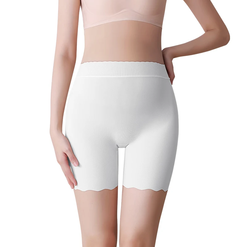 شورتات واقية للنساء الحوامل، سراويل قصيرة آمنة، سراويل بوكسر نسائية مقاس كبير، ملابس داخلية من الحرير الجليدي، ملابس داخلية صيفية تحت التنورة #5