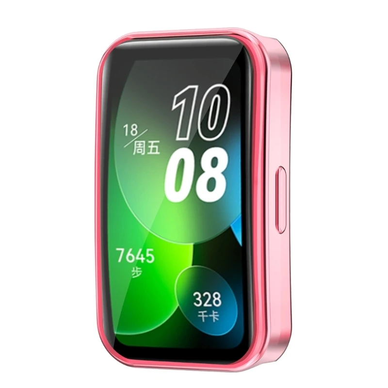 Shockproof Case for Huawei Band 8 Screen Protector Bumper-Shell Protective Cover Ultra-Thin Scratched Resistant Housing