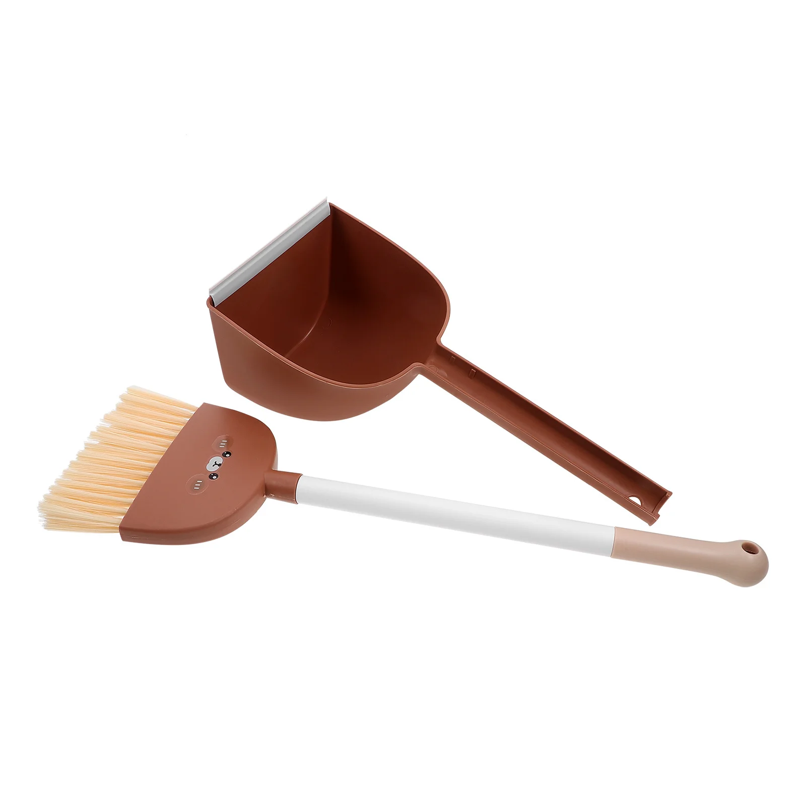 Kids Broom and Dustpan Cartoon Animal Style Small Toddler Cleaning Set Lightweight Portable Housekeeping Helper for Home Use