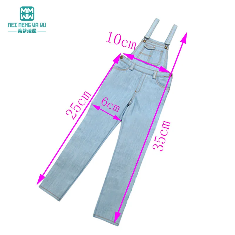 roupas-para-bonecas-compativeis-com-bonecas-bjd-1-4-roupas-modernas-macacoes-jeans