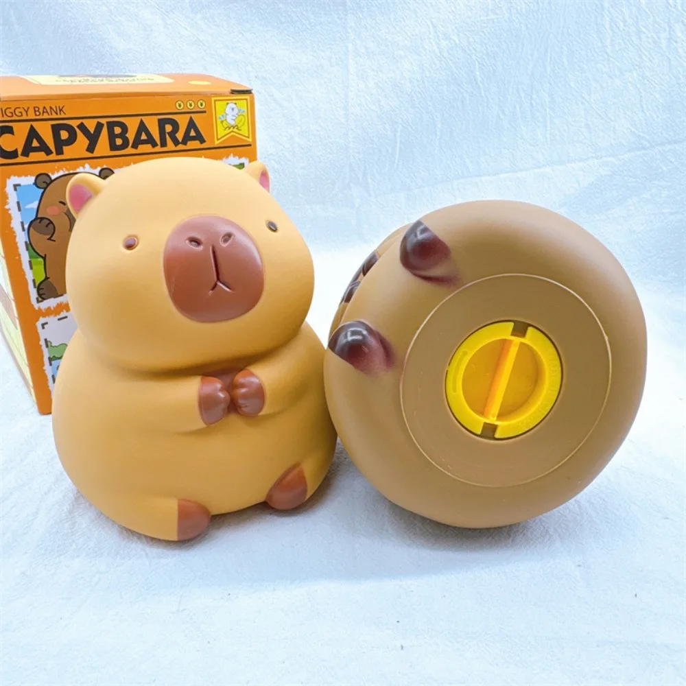 저축 탱크 카피바라 돼지 저금통 대용량 장식 카피바라 돈 상자 Collectible Cartoon Capybara Kids Storage Box