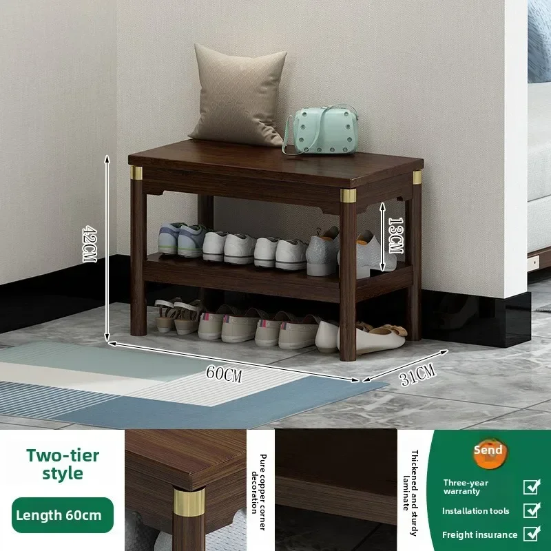 New Chinese-style shoe change stool, shoe stool at the door  simple bench stool at home, shoe rack shoe store shoe test stool