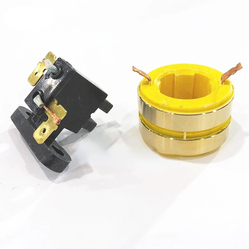 

Generator Collector Ring Slip ring conductive ring carbon brush assembly for gasoline generator Wiring equipment accessories