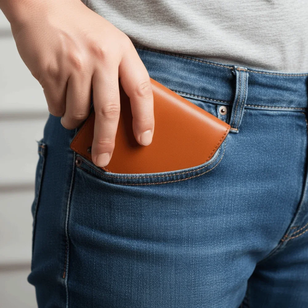 

PU Leather Business Short Wallet Snap Closure Solid Color Tri-fold Card Holder Ultra-Thin Design Multi-slot Design Coin Purse