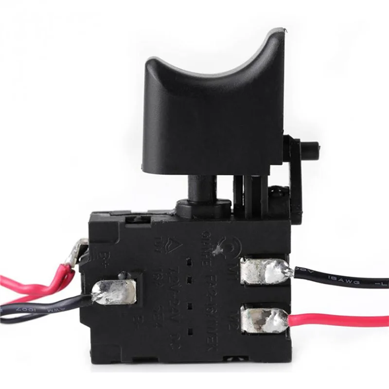 ABUI-6X DC7.2-24V Trapano elettrico Interruttore Trapano a batteria Pulsante di controllo della velocità Trigger Light Parti di utensili elettrici per