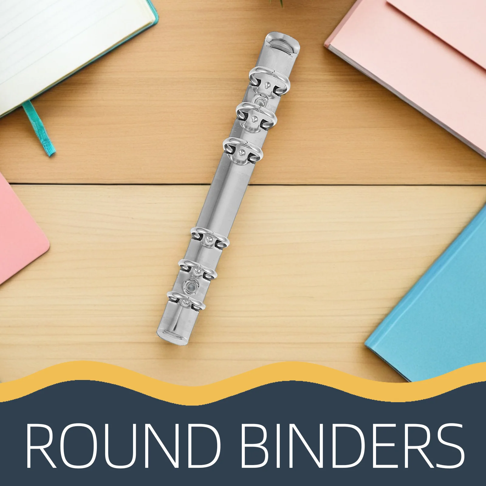 6 قطعة مجلدات أوراق معدنية فضفاضة عالية الجودة ملحقات مكتبية عملية تصميم إبداعي صفحات مخططة ملاحظات إيصالات