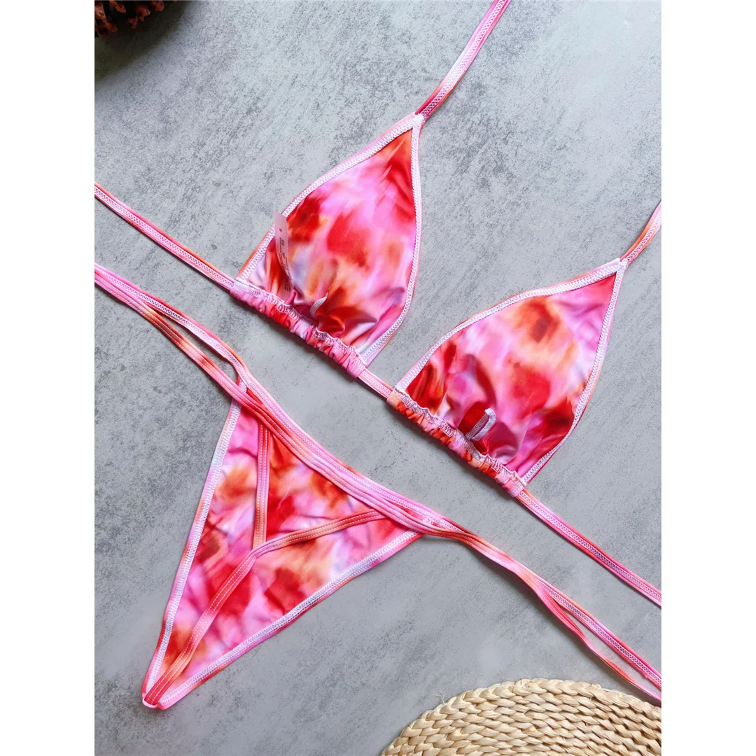 Sexy Extreme String Mini Micro Tanga Bikini Damen Bademode Zweiteiliger Bikini Badeanzug Badebekleidung Schwimmen V8471 – Detail 7