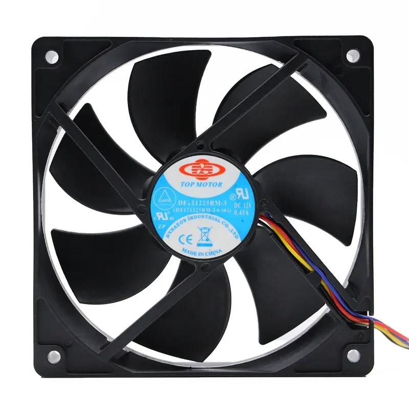 for TOPMOTOR DF121225BM 12V 0.45A 12025 Mine Dragon Computer Power Supply Cooling Fan 12cm