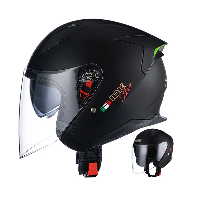 Motorbike Casco Go Kart Scooter Motor Van Motorcycle Dual Lens Vintage Helmets Four Seasons Racing Half Helmets Casque Helmet