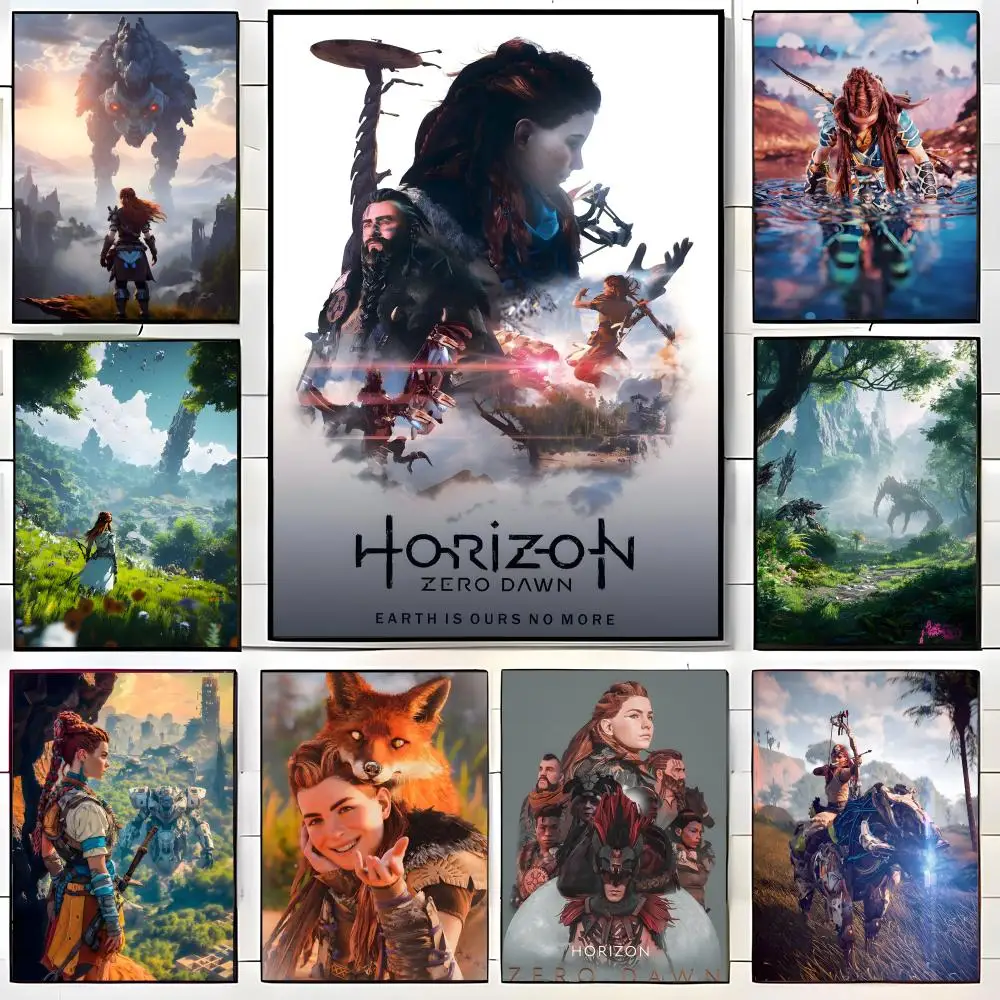 Game H-Horizon Zero Dawn Poster Wall art print art suitable for living room bedroom bar parlor home decor gift