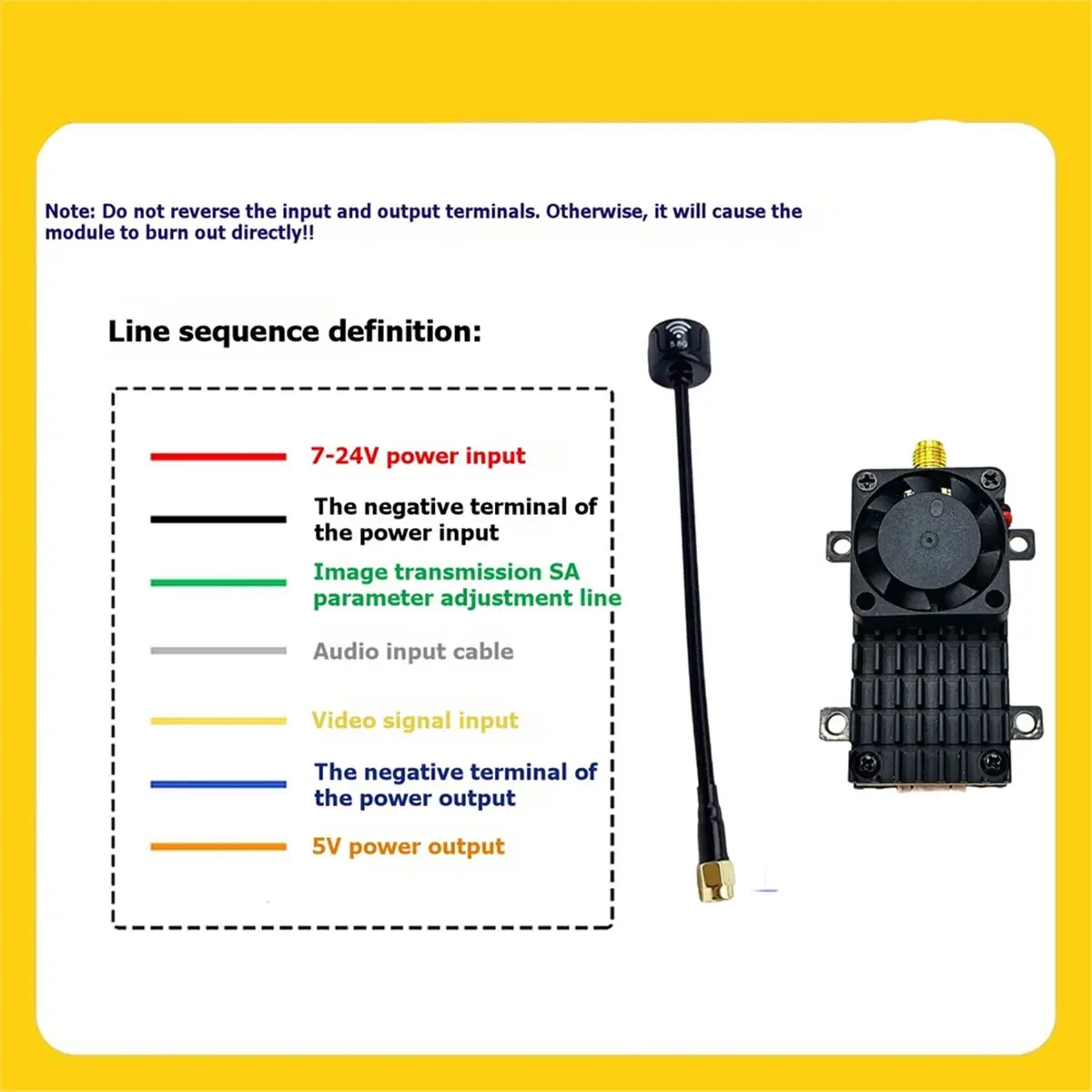 

New Electronics 5.8G 3W FPV VTX 48CH 3000mW FPV Video Audio Transmitter TBS Protocol OSD Parameter Tuning for RC FPV Drone